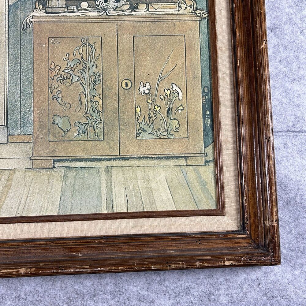 Guds Fred Between Christmas and New Year Carl Larsson Framed Print Reproduction - Picture 5 of 14